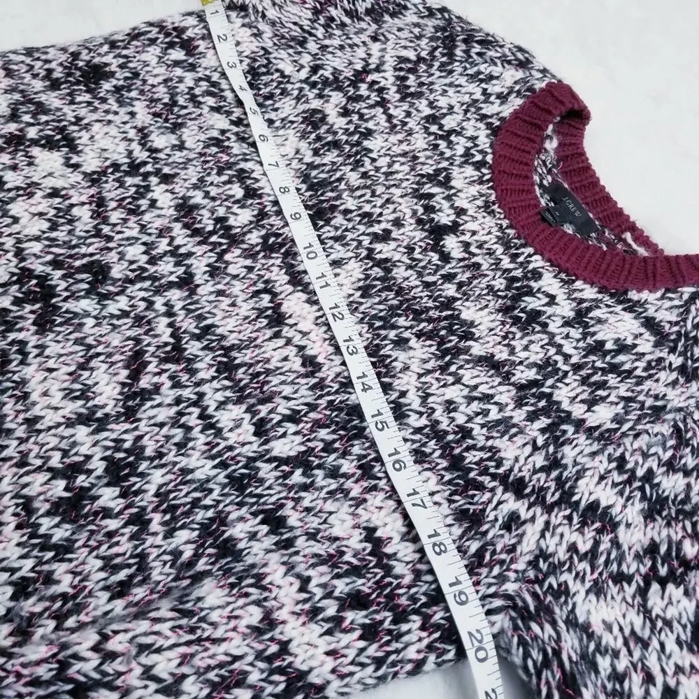 J. Crew Crew neck Wool Blend Sweater Long Sleeves